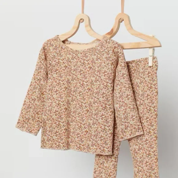 H&M Baby/Toddler Floral Print Lounge Set - Picture 1 of 4